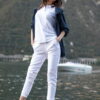 PANTALONE WHITE DONNA RAINBOW, LOGO CATARIFRANGENTE
