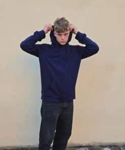 FELPA  CON CAPUCCIO E CERNIERA IN COTONE ORGANICO  EVERYDAY COLLECTION